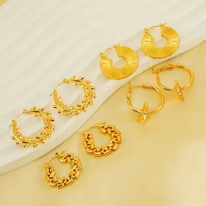 Wholesale Vintage Style Five-pointed Star Earrings