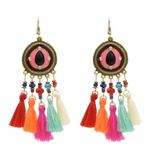 Wholesale Vintage Tassel Temperament Earrings