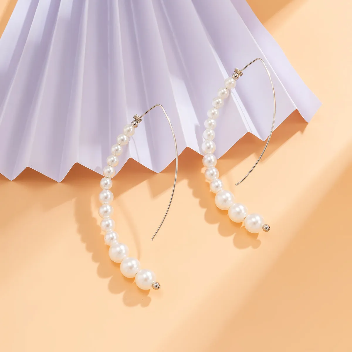 Wholesale Vintage Temperament Baroque Irregular Imitation Pearl Earrings