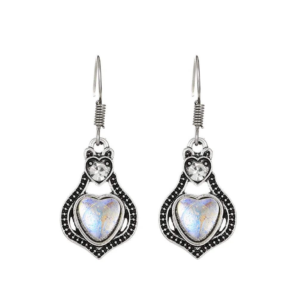 Wholesale Vintage Turquoise Alloy Earrings