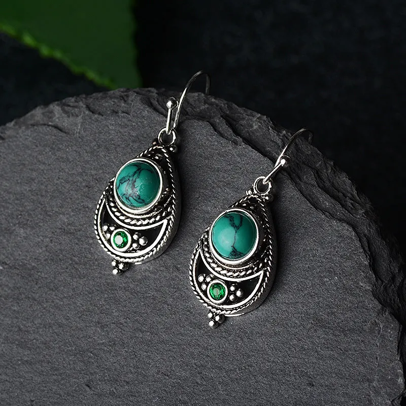 Wholesale Vintage Turquoise Copper Earrings