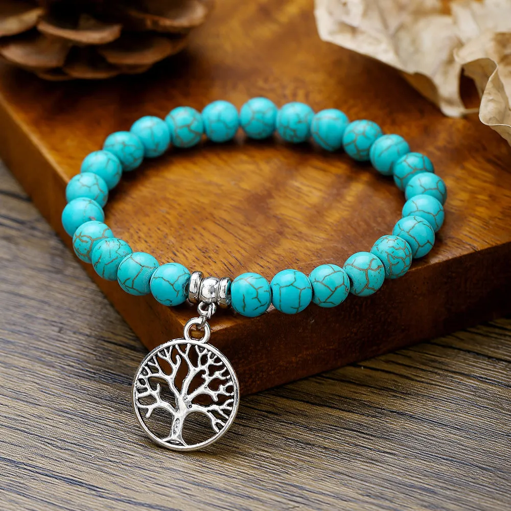 Wholesale Vintage Turquoise Cross Starfish Turtle Bracelet