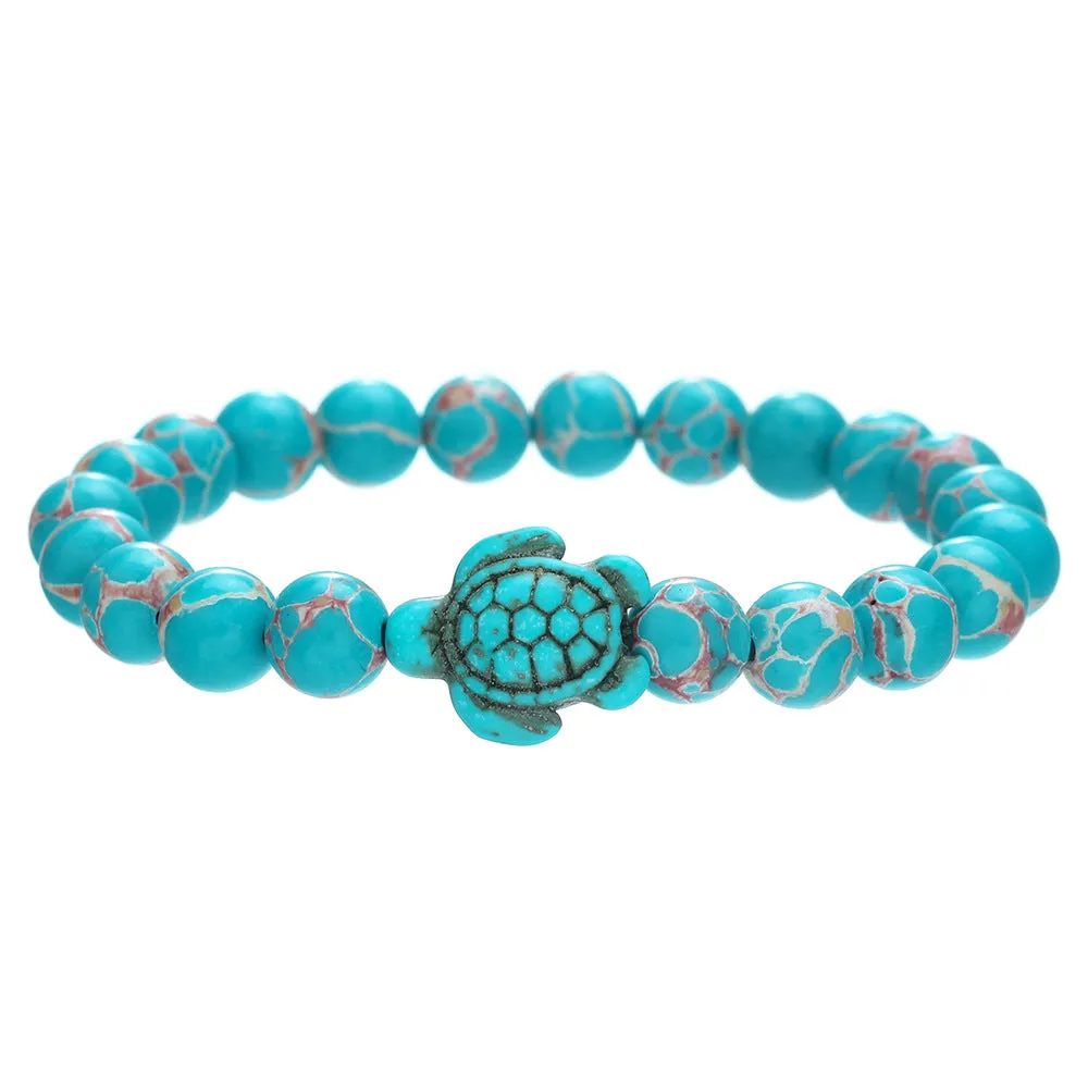 Wholesale Vintage Turquoise Cross Starfish Turtle Bracelet