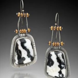 Wholesale Vintage Two Tone Alloy Earrings