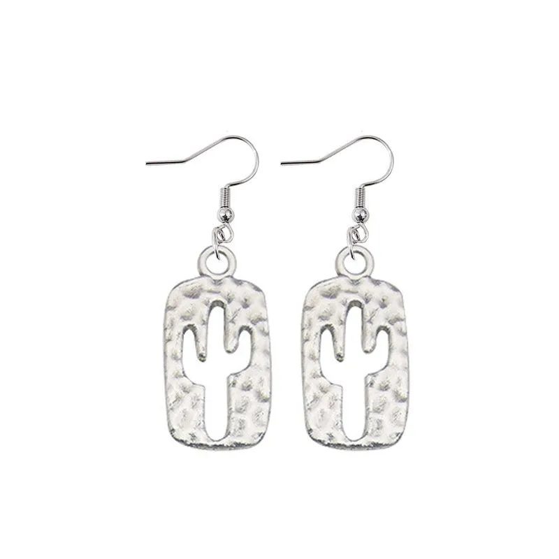 Wholesale Vintage Western Denim Alloy Earrings