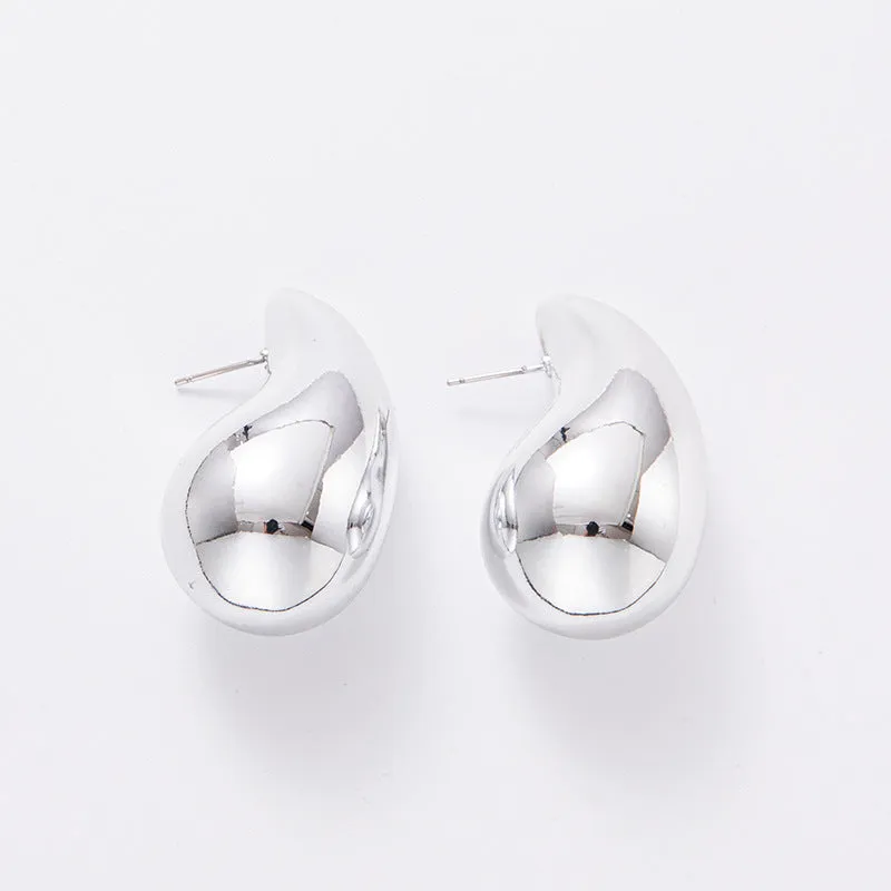 Wholesale Water Droplet Electroplated Acrylic Earrings