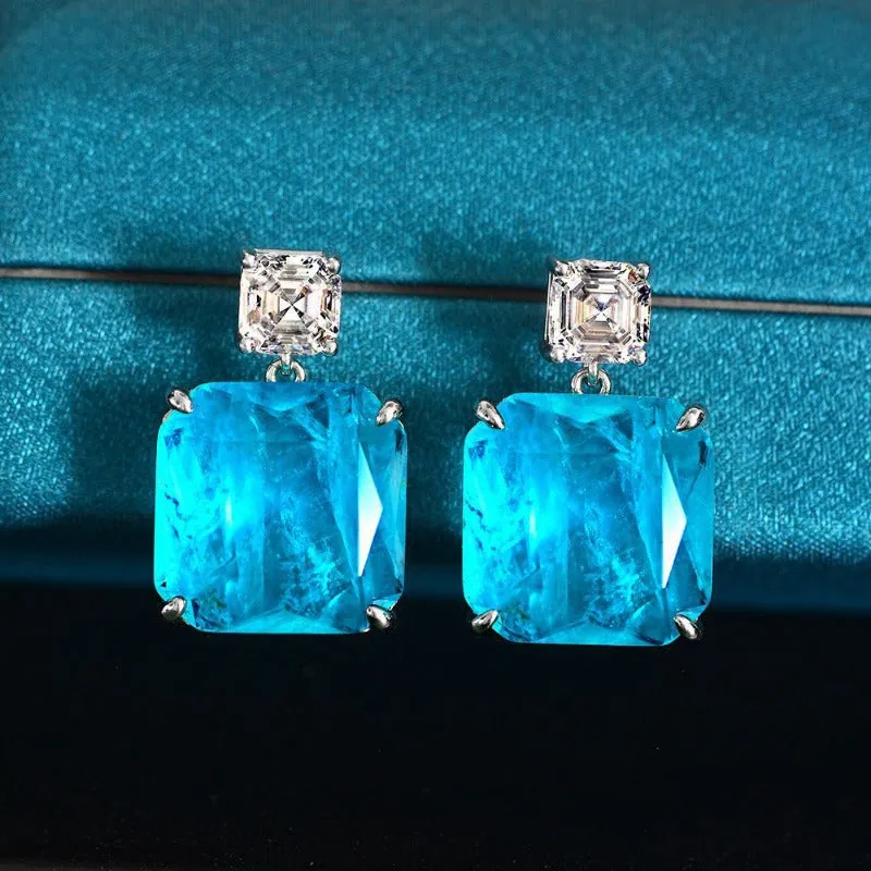 Wholesale White Copper Studded Diamond Earrings