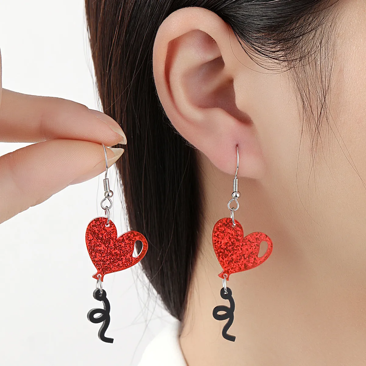 Wholesale Wholesale Valentine's Day series love bear acrylic earrings