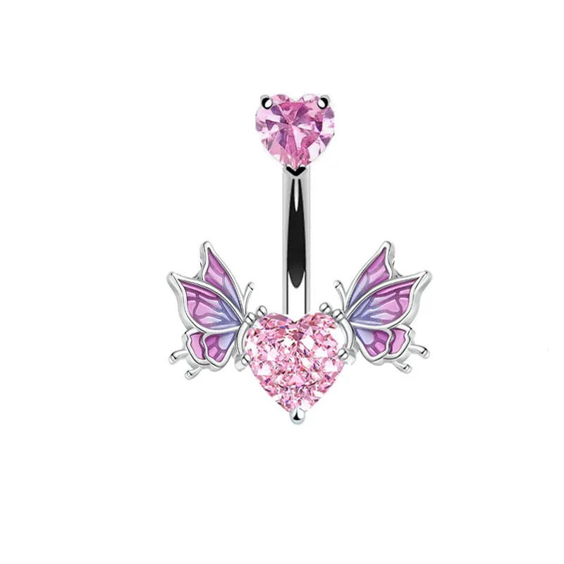 Wholesale Wing Key Navel Nail Nose Nail Nipple Ring Earring Butterfly Ear Bone Nail