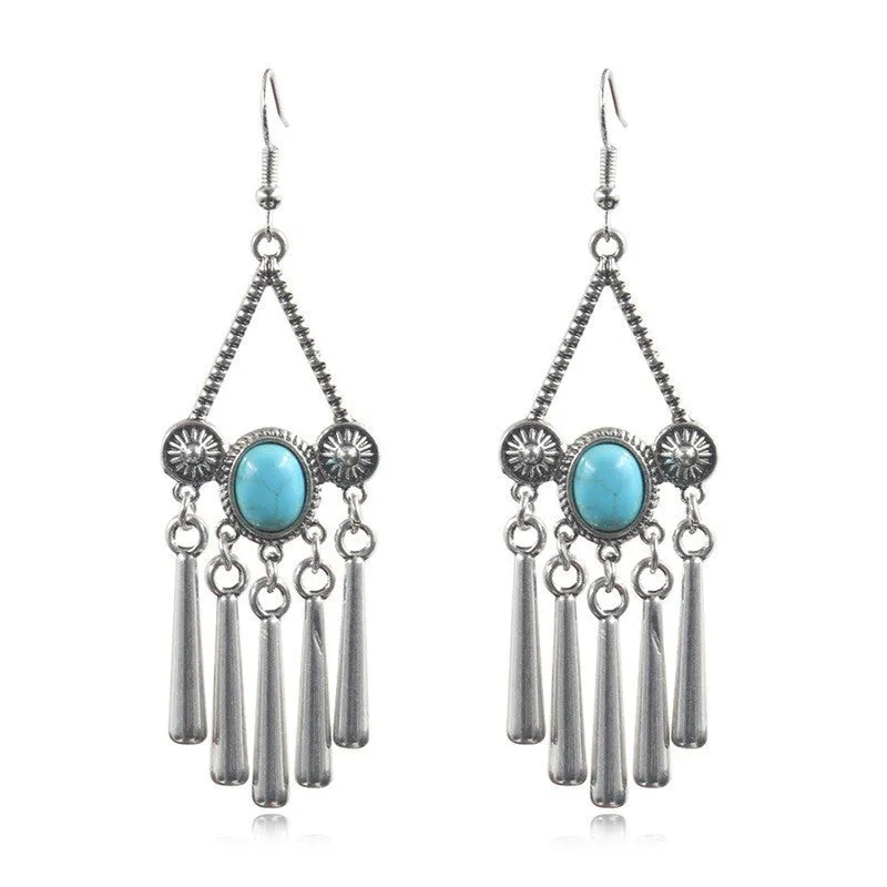 Wholesale Yunnan Miaofeng Tibetan Silver Copper Earrings