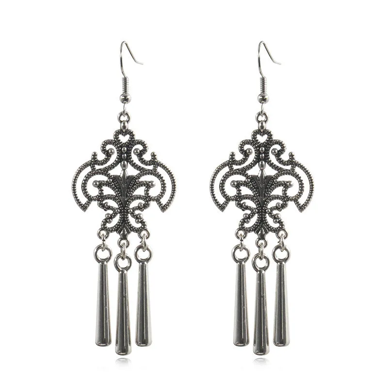 Wholesale Yunnan Miaofeng Tibetan Silver Copper Earrings
