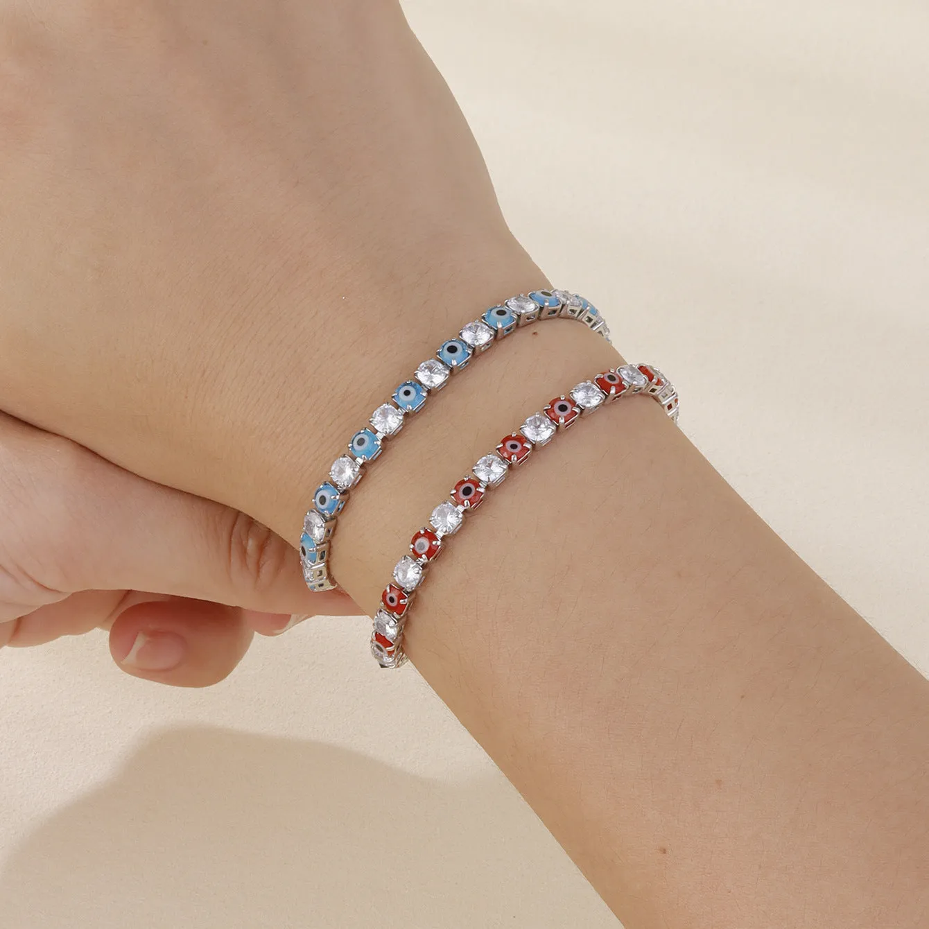 Wholesale Zircon bracelet round full diamond bracelet