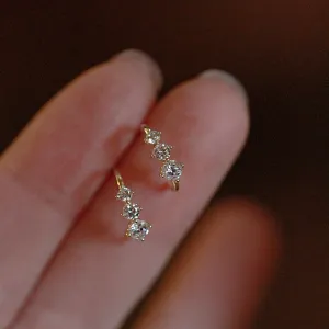 Wholesale Zirconia Diamond Imitation Ear Clip Simple and Versatile Earrings