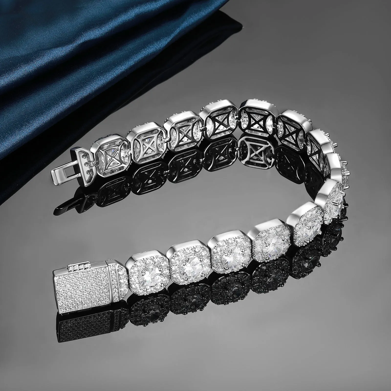 Wholesale Zirconia tennis bracelet men's jewelry