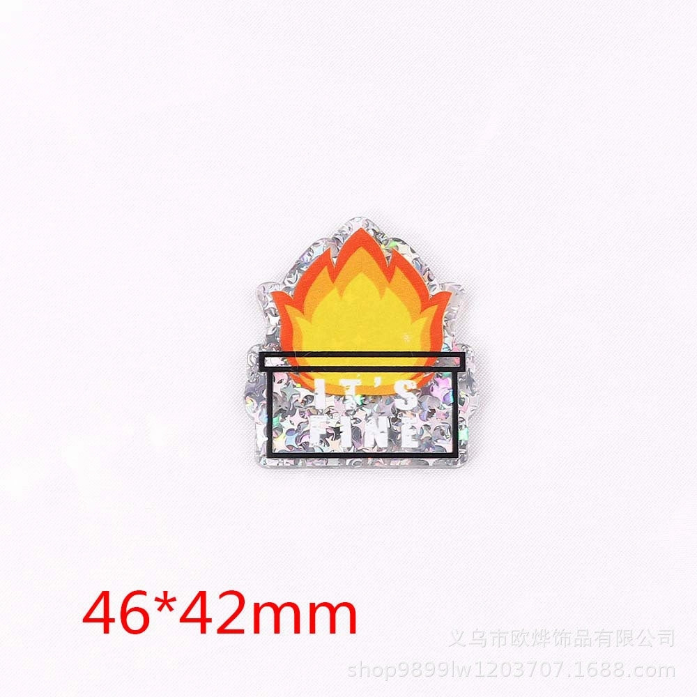 Wholesale 10pcs New loose powder cartoon organ medical letter bag jewelry acrylic cute DIY patch accessories