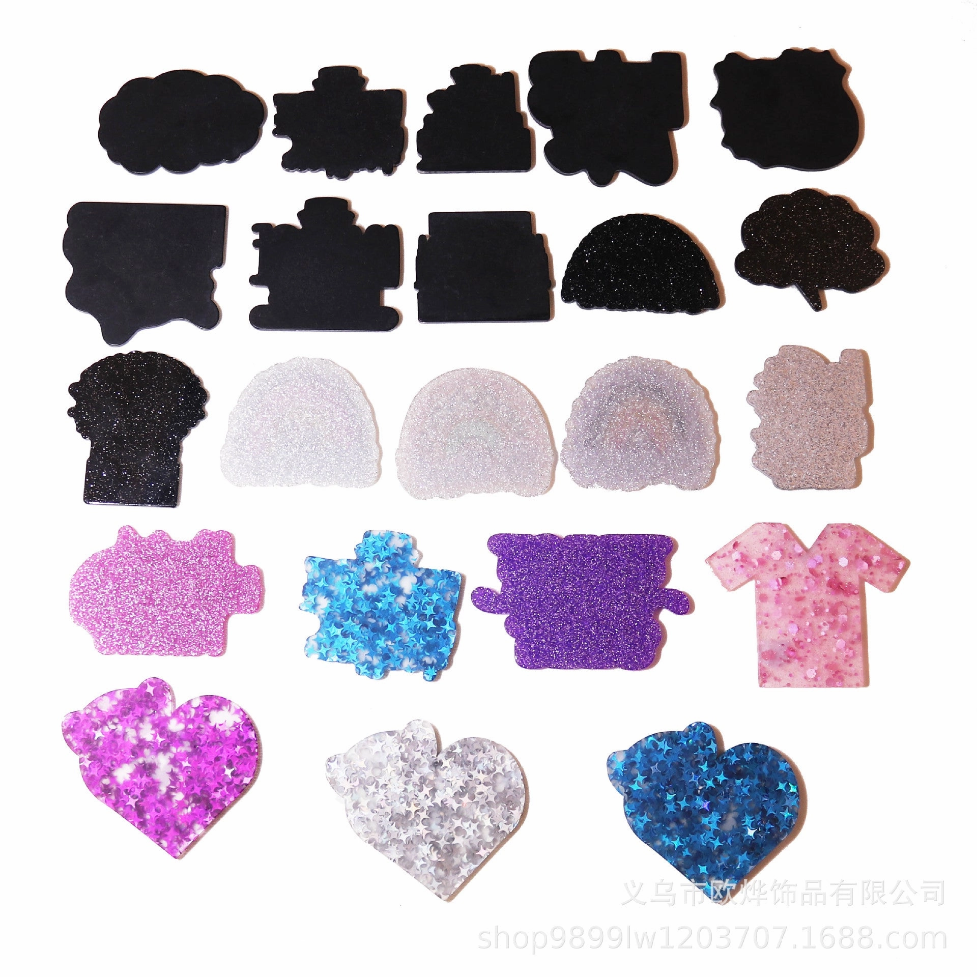 Wholesale 10pcs New loose powder cartoon organ medical rainbow bag acrylic cute DIY patch accessories