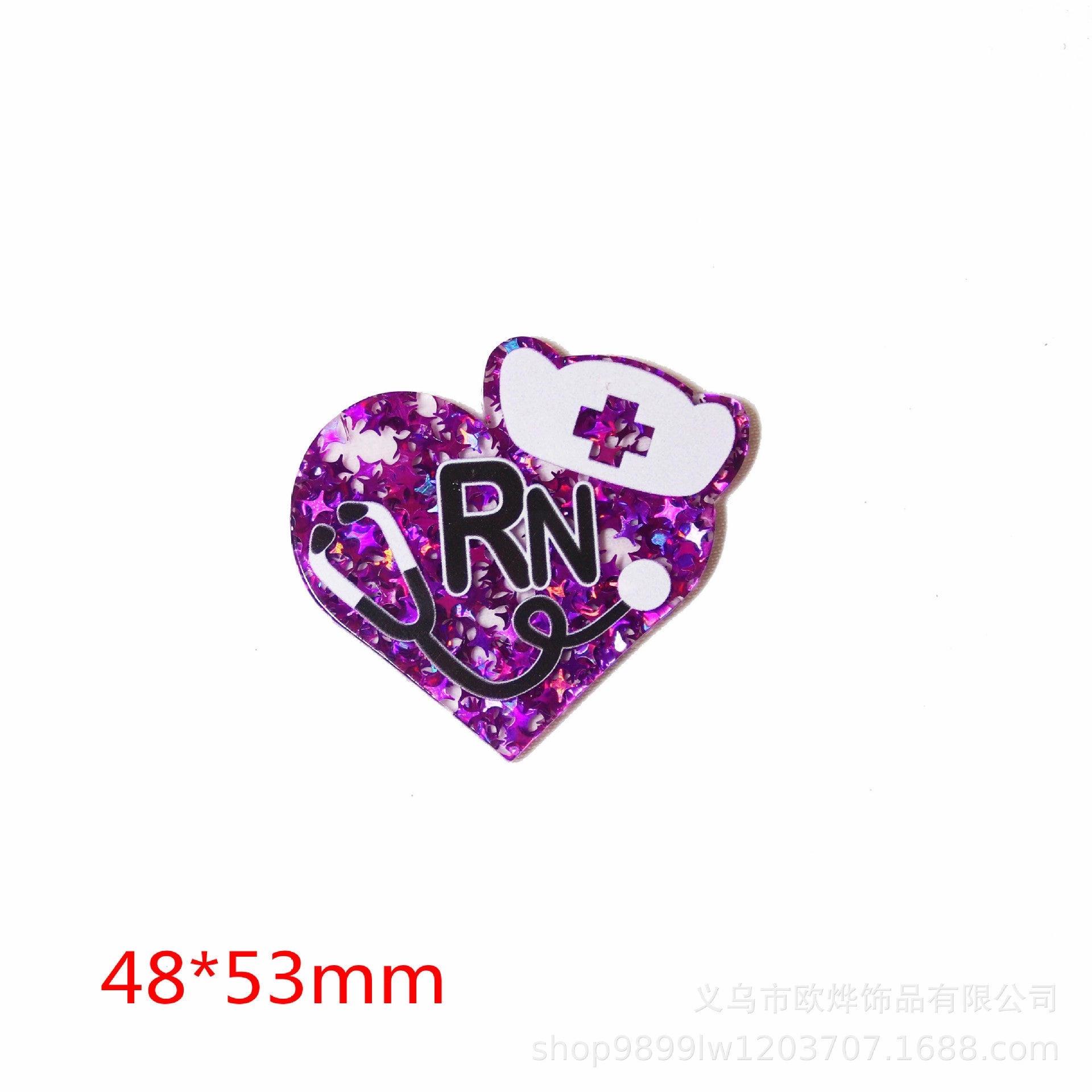 Wholesale 10pcs New loose powder cartoon organ medical rainbow bag acrylic cute DIY patch accessories