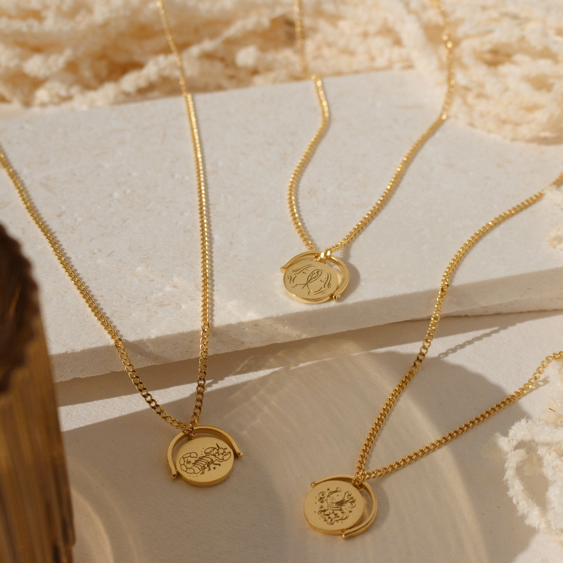 Wholesale 12 Constellation Oval Pendant Stainless Steel Necklace