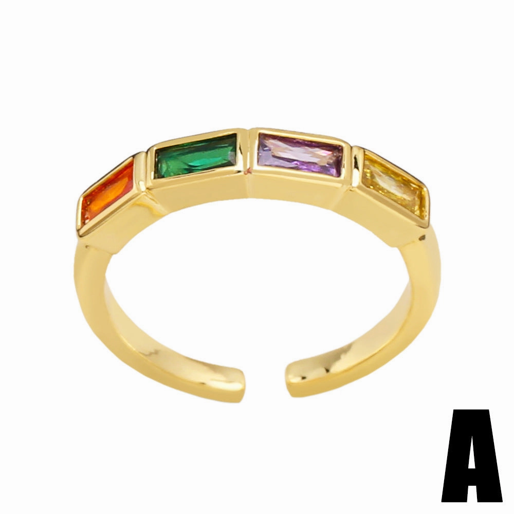 Wholesale 18K Gold Plated LGBT Copper Rings