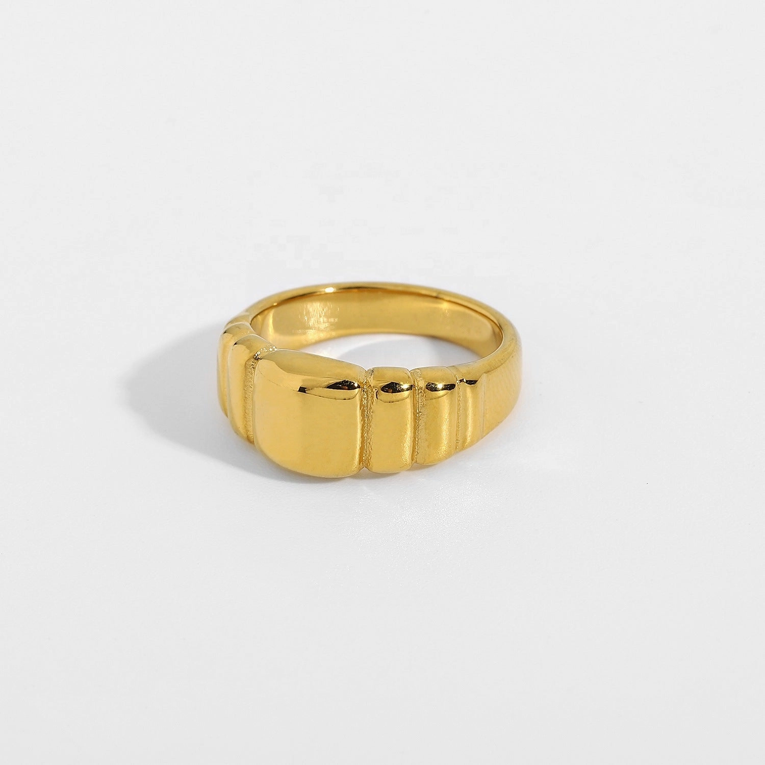 Wholesale 18K Gold Plated Stainless Steel Rings