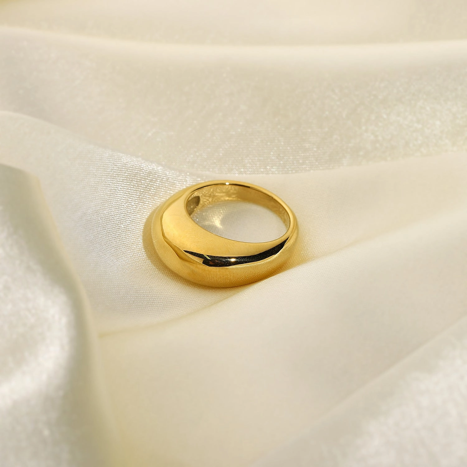 Wholesale 18K Gold Plated Stainless Steel Rings