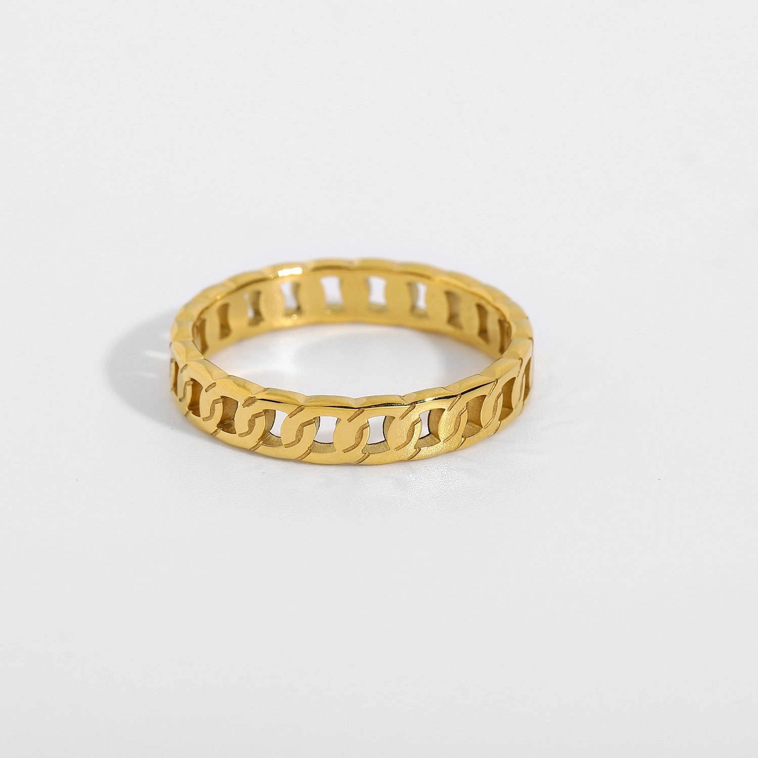 Wholesale 18K Gold Plated Stainless Steel Rings