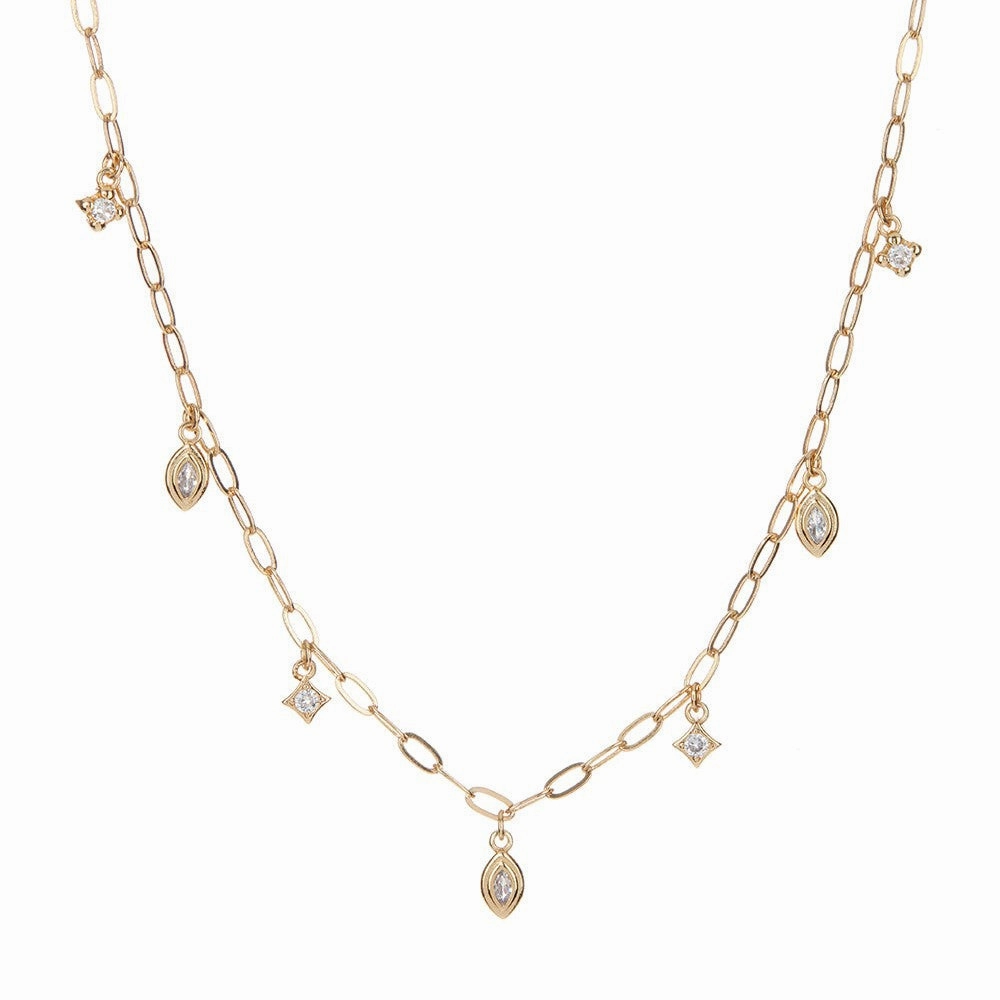 Wholesale 18k Gold-plated Titanium Steel Retro Snake Shaped Necklace