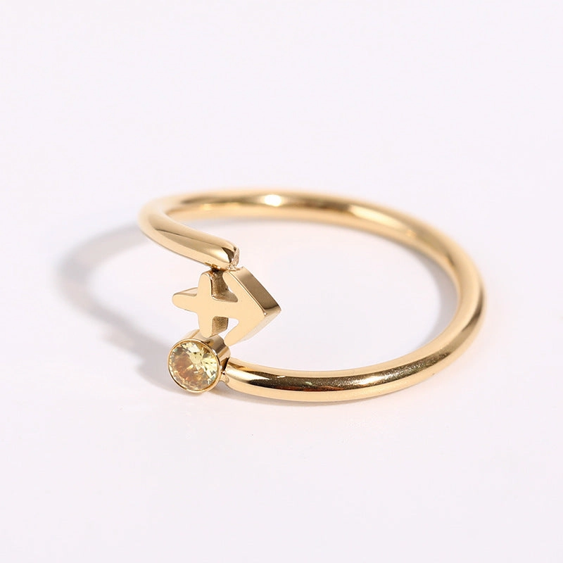 Wholesale 18K Gold Plating 12 Constellation Copper Rings