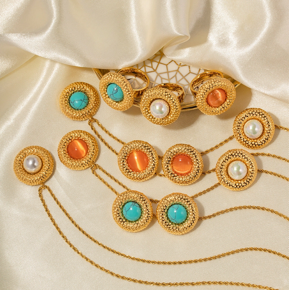 Wholesale 18k Gold Round Stainless Steel Necklaces