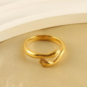 Wholesale 18k Gold Stainless Steel Titanium Steel Ring