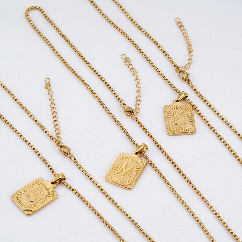 Wholesale 18K Stainless Steel Necklace Gold Titanium Steel Necklace