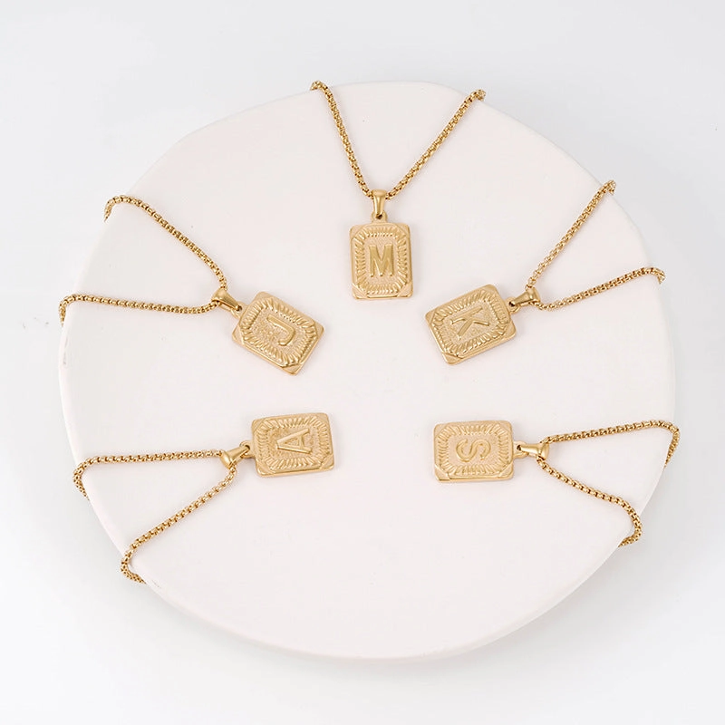 Wholesale 18K Stainless Steel Necklace Gold Titanium Steel Necklace