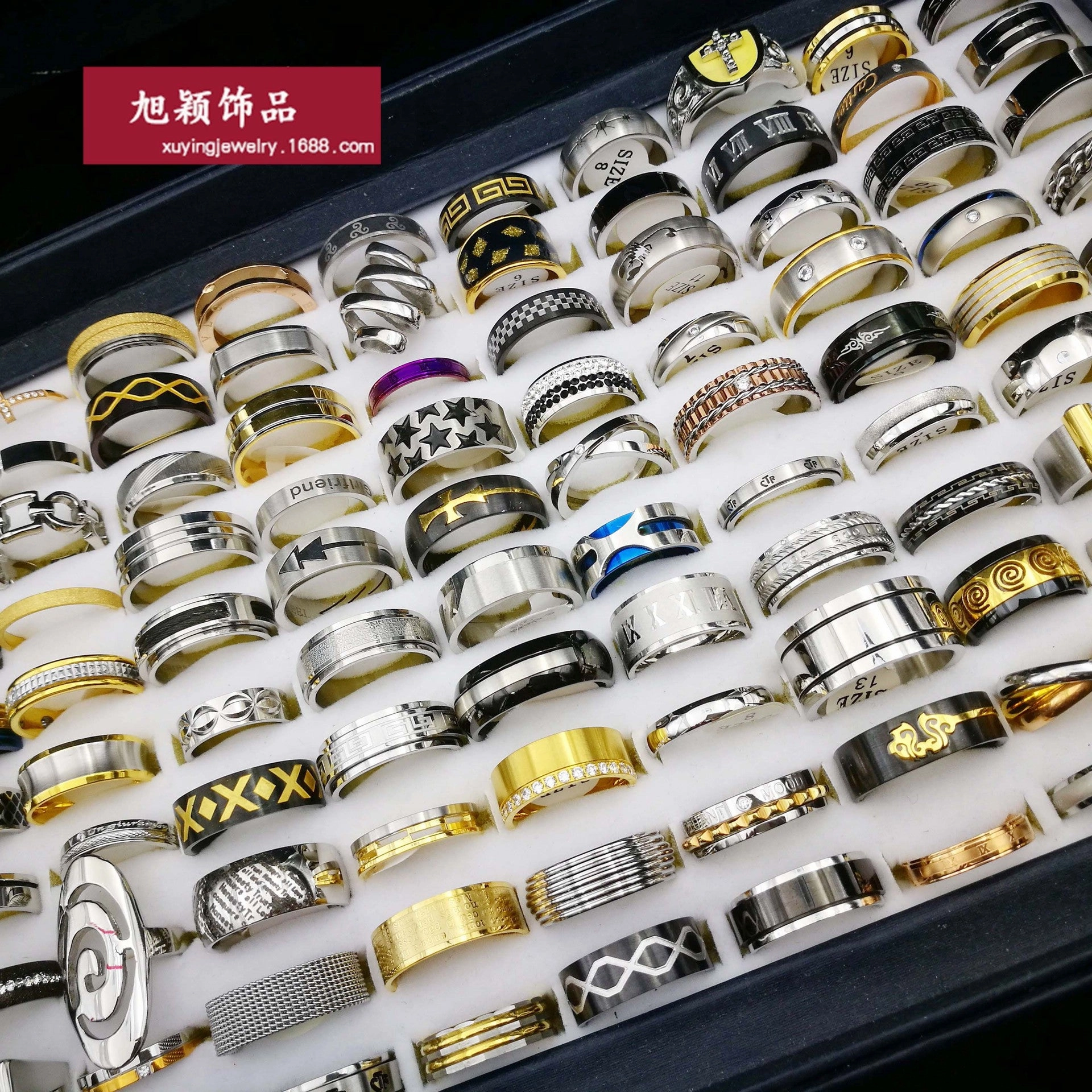 Wholesale 20PCS Stainless Steel Random Men and Women Style Rings