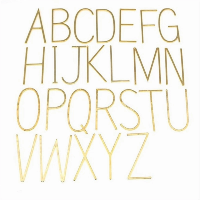 Wholesale 26 English Large Letters Stainless Steel Necklace