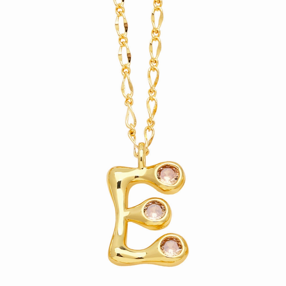 Wholesale 26 English Letters Gold Plated Necklace