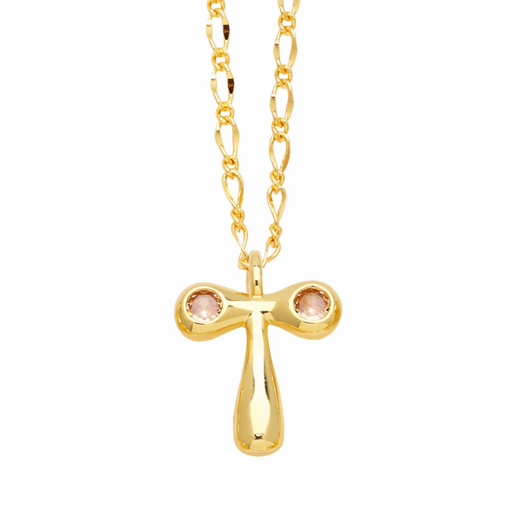 Wholesale 26 English Letters Gold Plated Necklace