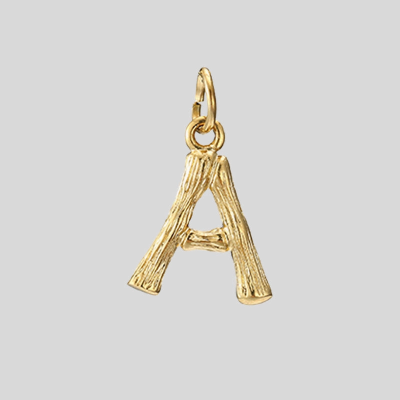 Wholesale 26 Letters Pendant Stainless Steel Gold Plated Necklaces