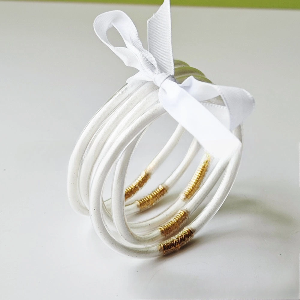 Wholesale 5-layer Silicone Gold Powder Women's Bow Bracelet