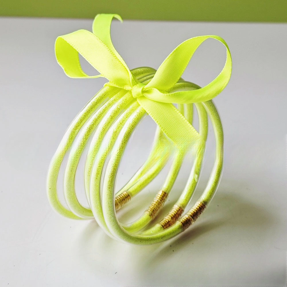 Wholesale 5-layer Silicone Gold Powder Women's Bow Bracelet