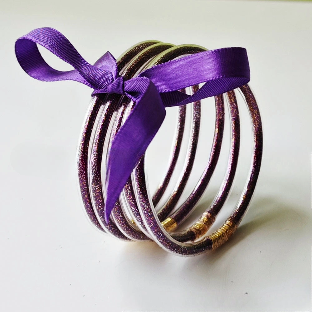 Wholesale 5-layer Silicone Gold Powder Women's Bow Bracelet