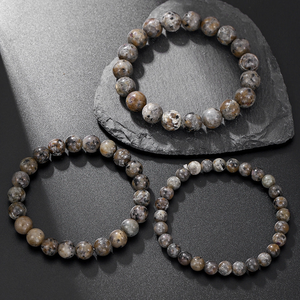 Wholesale 6/8/10mm natural flame stone bead bracelet