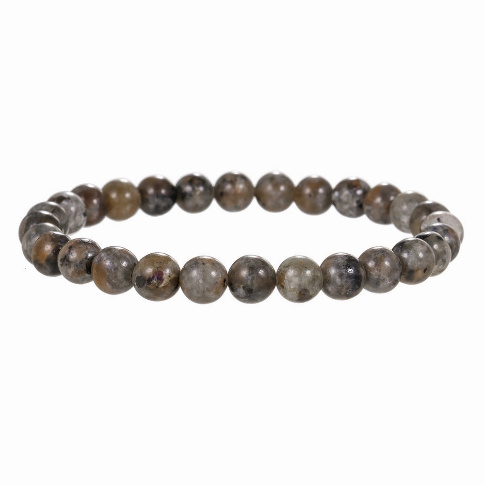Wholesale 6/8/10mm natural flame stone bead bracelet
