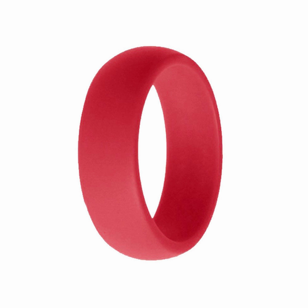 Wholesale 8mm Wide Couple Silicone Track Ring