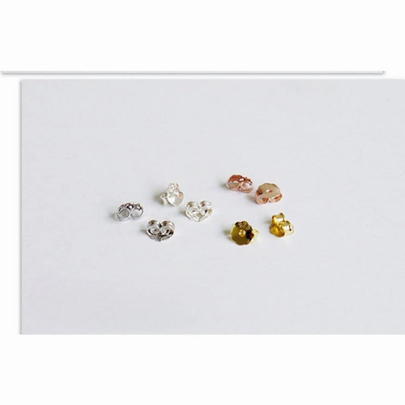 Wholesale 925 Silver Butterfly Earrings with Rear Block