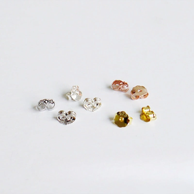 Wholesale 925 Silver Butterfly Earrings with Rear Block