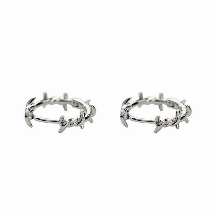 Wholesale 925 Silver Thorn Earrings