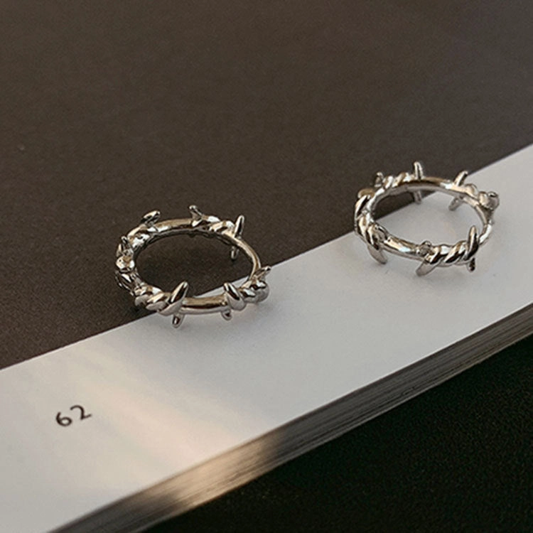 Wholesale 925 Silver Thorn Earrings