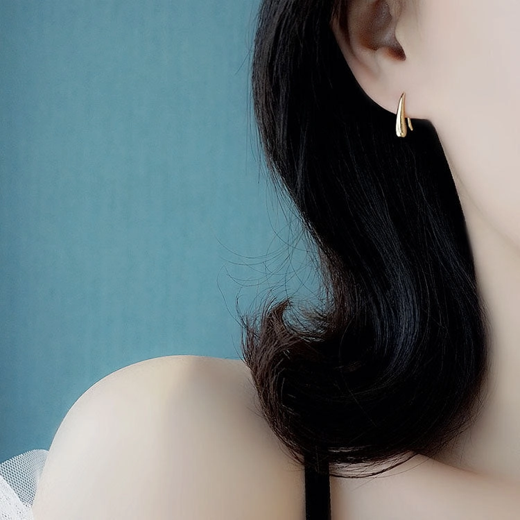 Wholesale 925 Sterling Silver Droplet Hook Earrings