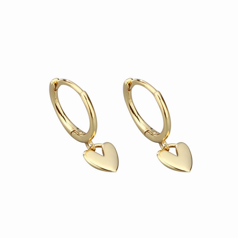 Wholesale 925 Sterling Silver Heart-shaped Earrings