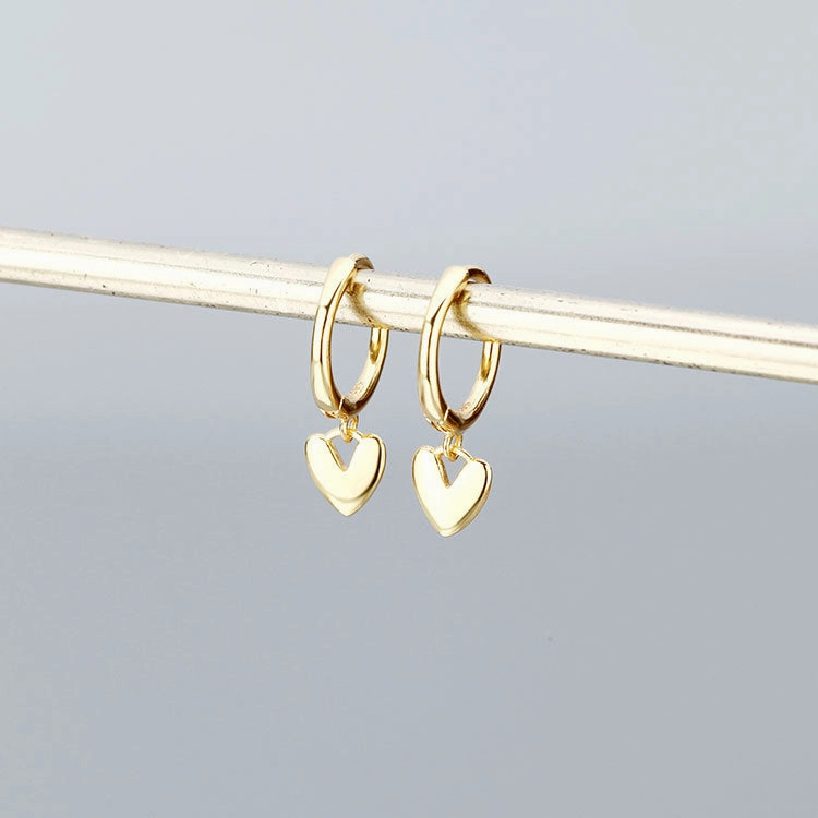 Wholesale 925 Sterling Silver Heart-shaped Earrings